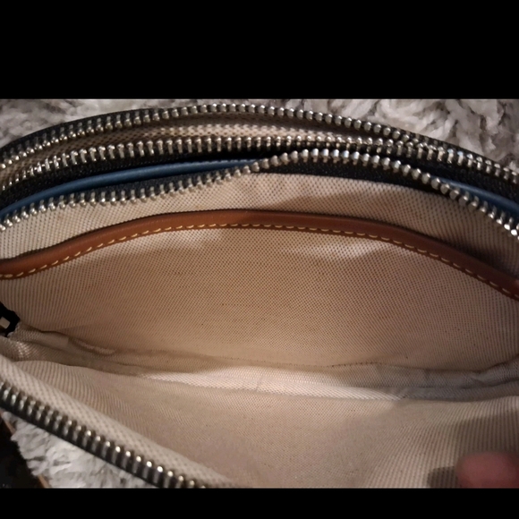 Coach X NASA Black Crossbody Bag Wristlet Double Zip 10332 - Picture 9 of 11